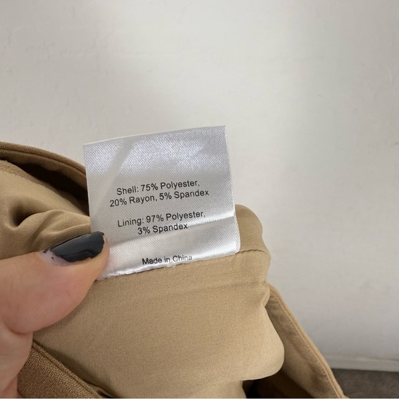 Odd Muse The Ultimate Muse Straight Leg Trousers in Camel - Picture 14 of 14